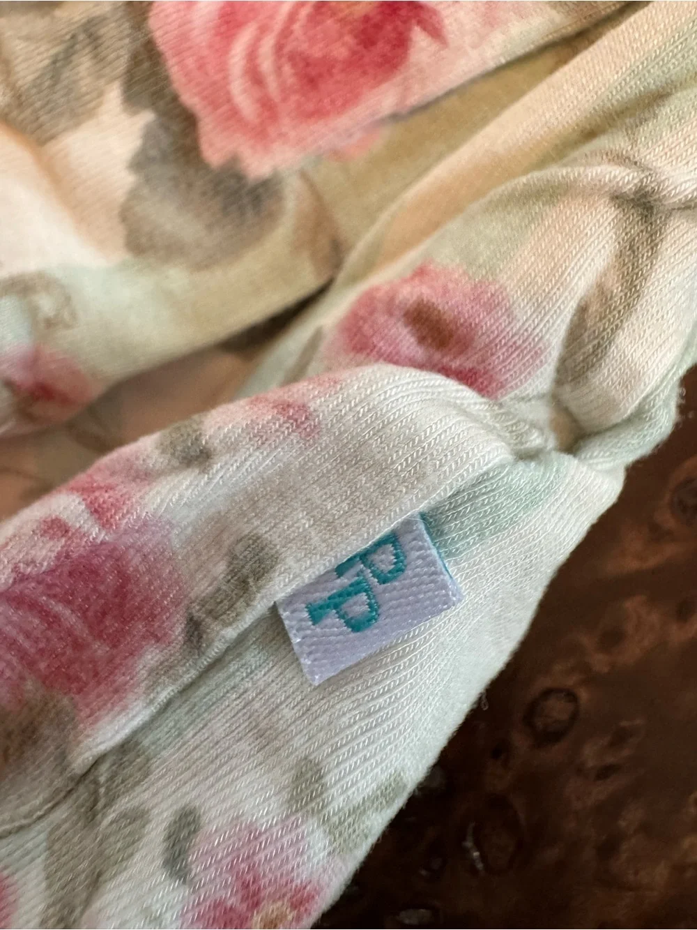 Posh Peanut Pink Rose & Mint Stripe Long-Sleeve Pajama Set